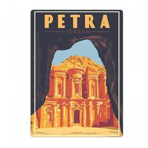 Petra Jordan Souvenir Magnet